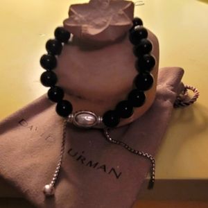 David Yurman Bracelet. Black Spritual Beads , Great Condition!